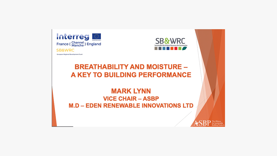 Breathability in moisture a key to building performance