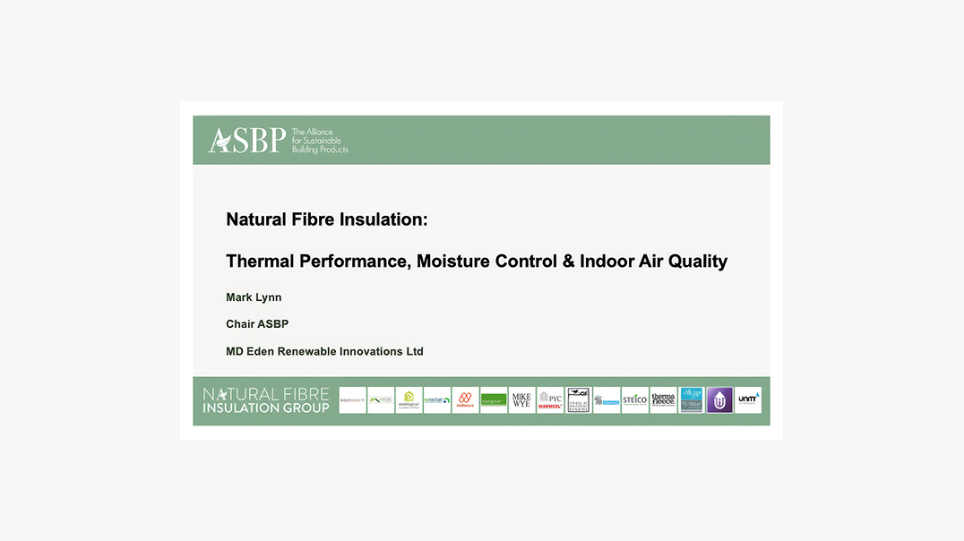 Thermal performance moisture control and indoor air quality